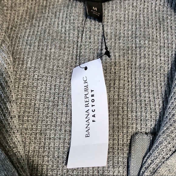 Men’s Banana Republic Light Grey Sweater Jacket - Picture 13 of 14